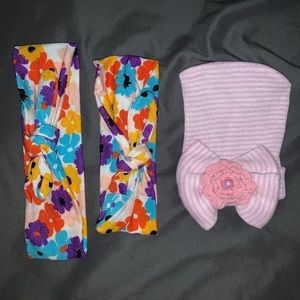 Mommy&me headbands😍 with cute hat